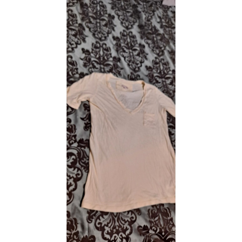 Gap V Neck T-shirt Women's‎ Xsmall Off White